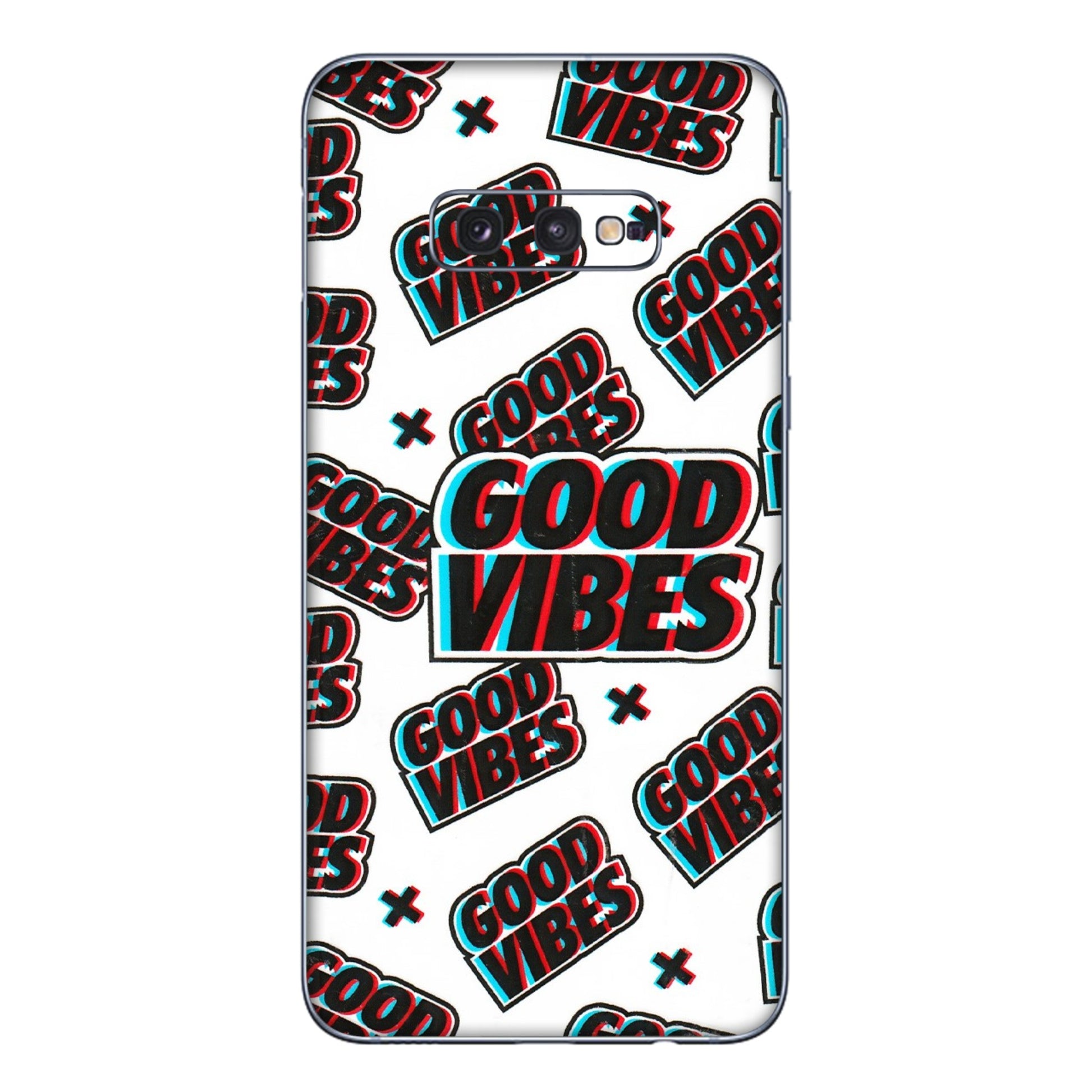 Samsung A/S Series Phone Skins (All Models) - Good Vibes - 3D Embossed Finish (L-282) Samsung Galaxy S10E
