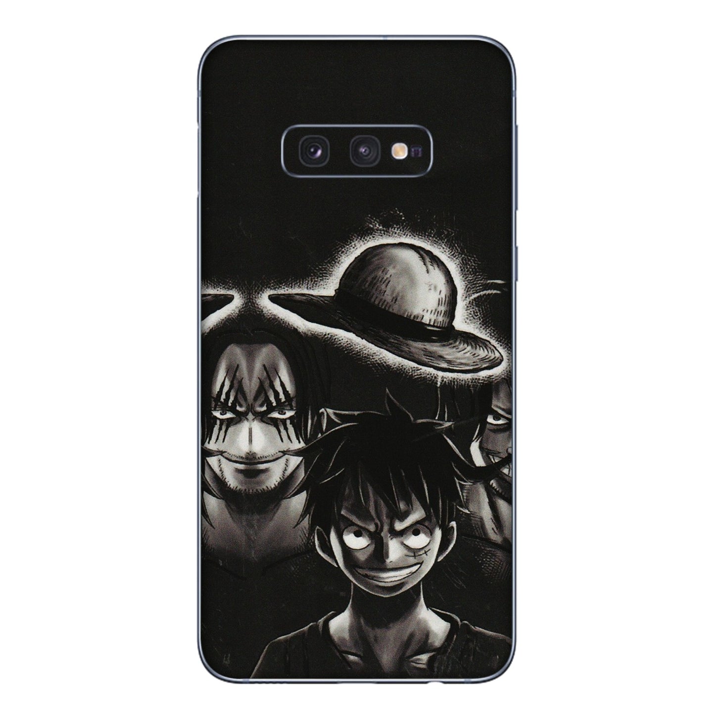 Samsung A/S Series Phone Skins (All Models) - Black Luffy Hat - 3D Embossed Finish (L-57) Samsung Galaxy S10E