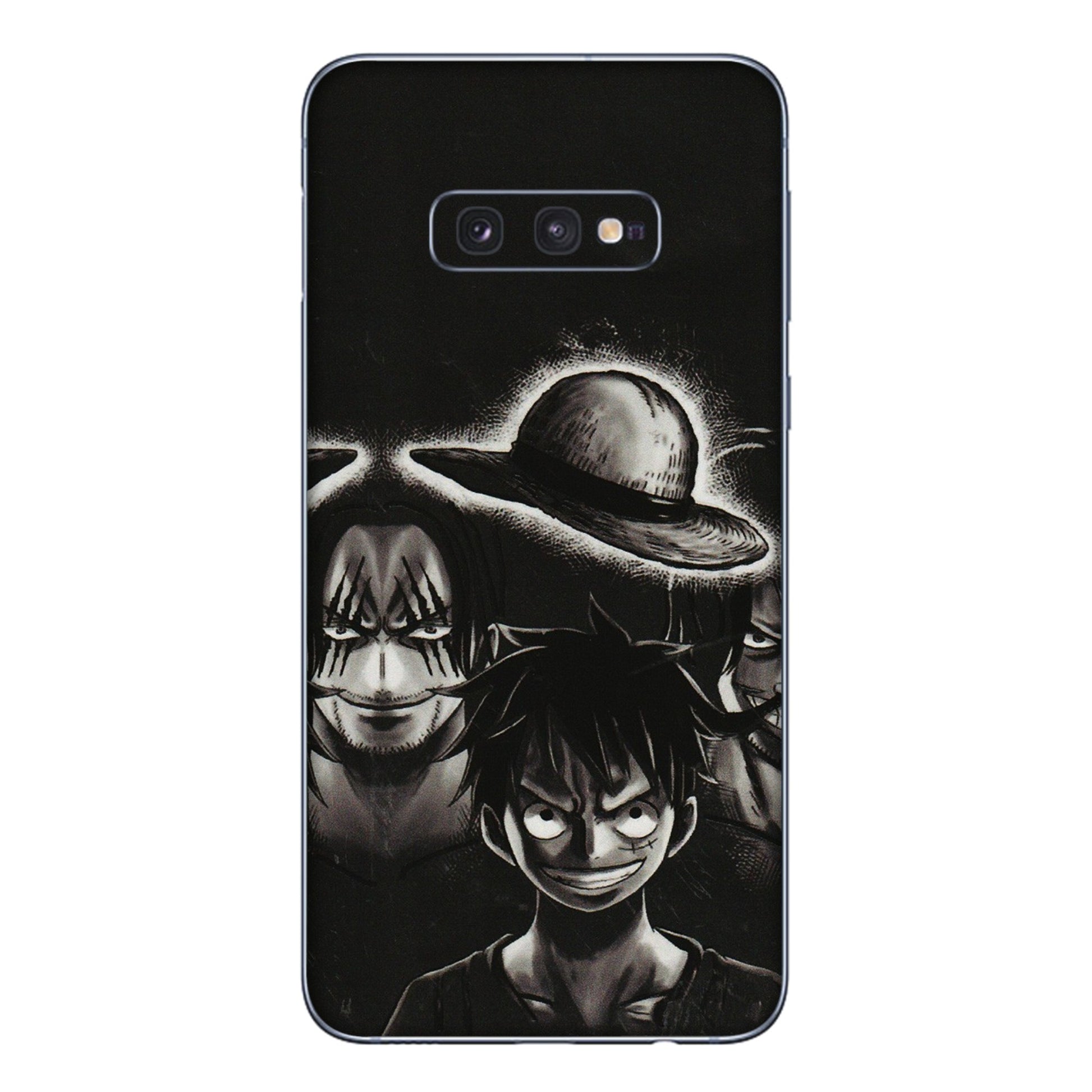 Samsung A/S Series Phone Skins (All Models) - Black Luffy Hat - 3D Embossed Finish (L-57) Samsung Galaxy S10E