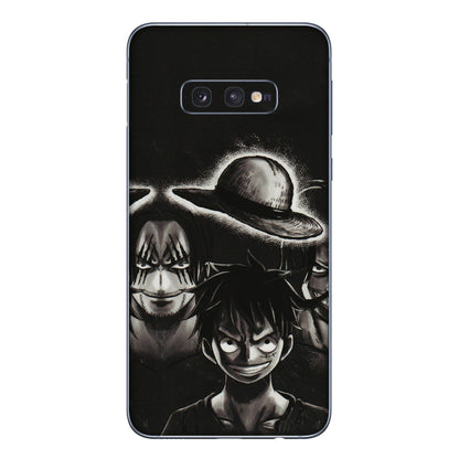Samsung A/S Series Phone Skins (All Models) - Black Luffy Hat - 3D Embossed Finish (L-57) Samsung Galaxy S10E