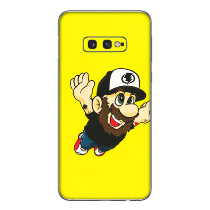 Samsung A/S Series Phone Skins (All Models) - Flying Beardo - 3D Embossed Finish (L-60) Samsung Galaxy S10E
