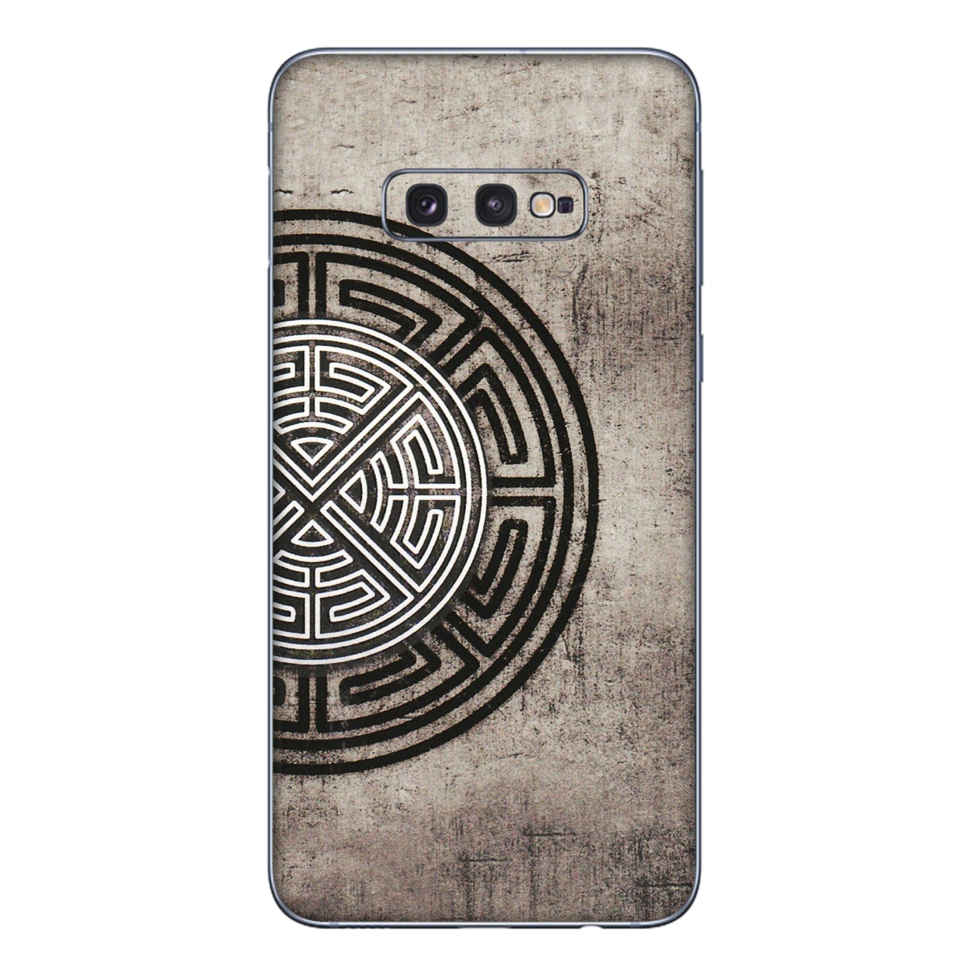 Samsung A/S Series Phone Skins (All Models) - Mysterious Circular Design - 3D Embossed Finish (L-63) Samsung Galaxy S10E