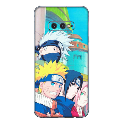 Samsung A/S Series Phone Skins (All Models) - Team Minato And Kakashi - Matte Finish (M-101) Samsung Galaxy S10E