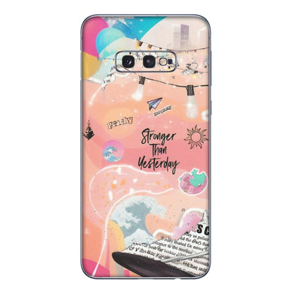 Samsung A/S Series Phone Skins (All Models) - Stronger Then Yesterday - Matte Finish (M-128) Samsung Galaxy S10E