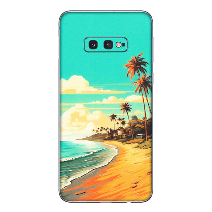 Samsung A/S Series Phone Skins (All Models) - Miami Beach - Matte Finish (M-136) Samsung Galaxy S10E