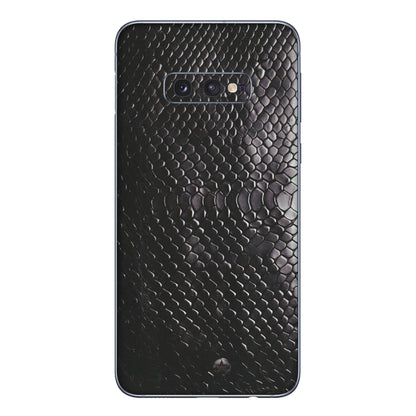Samsung A/S Series Phone Skins (All Models) - Black Snack Leather - Matte Finish (M-147) Samsung Galaxy S10E