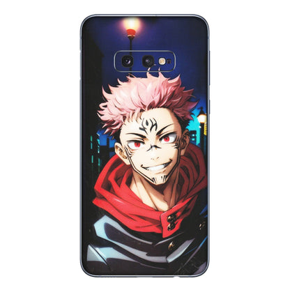 Samsung A/S Series Phone Skins (All Models) - Yuji Itadori Funny Face Anime - Matte Finish (M-152) Samsung Galaxy S10E