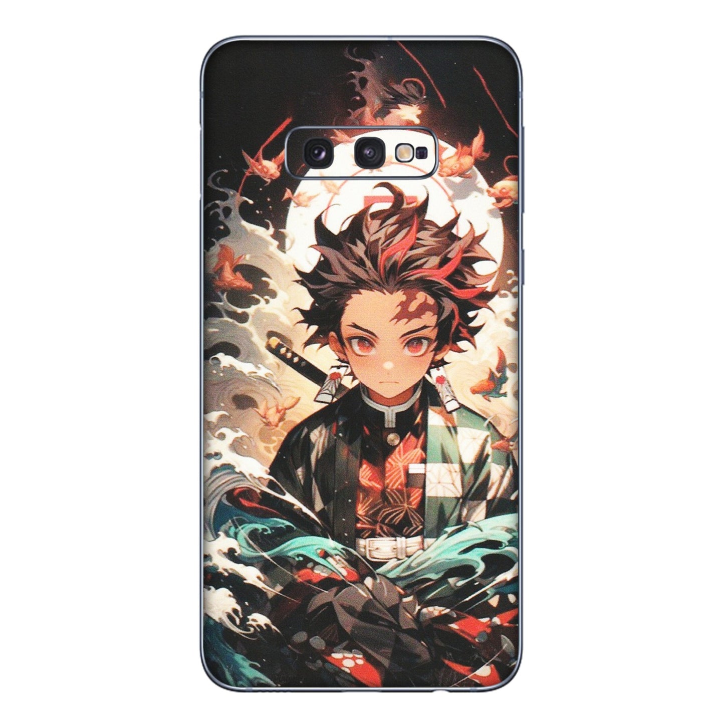 Samsung A/S Series Phone Skins (All Models) - Tanjiro Demon Slayer Anime - Matte Finish (M-158) Samsung Galaxy S10E