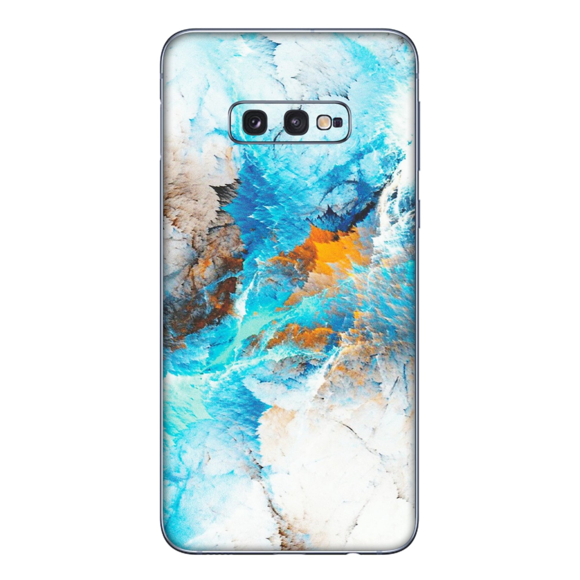 Samsung A/S Series Phone Skins (All Models) - Blue Waves Abstract - Matte Finish (M-19) Samsung Galaxy S10E