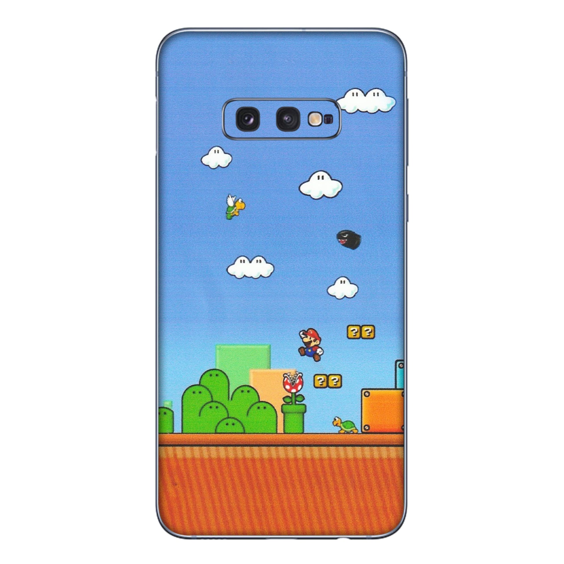 Samsung A/S Series Phone Skins (All Models) - Mario Game Scene - Matte Finish (M-24) Samsung Galaxy S10E