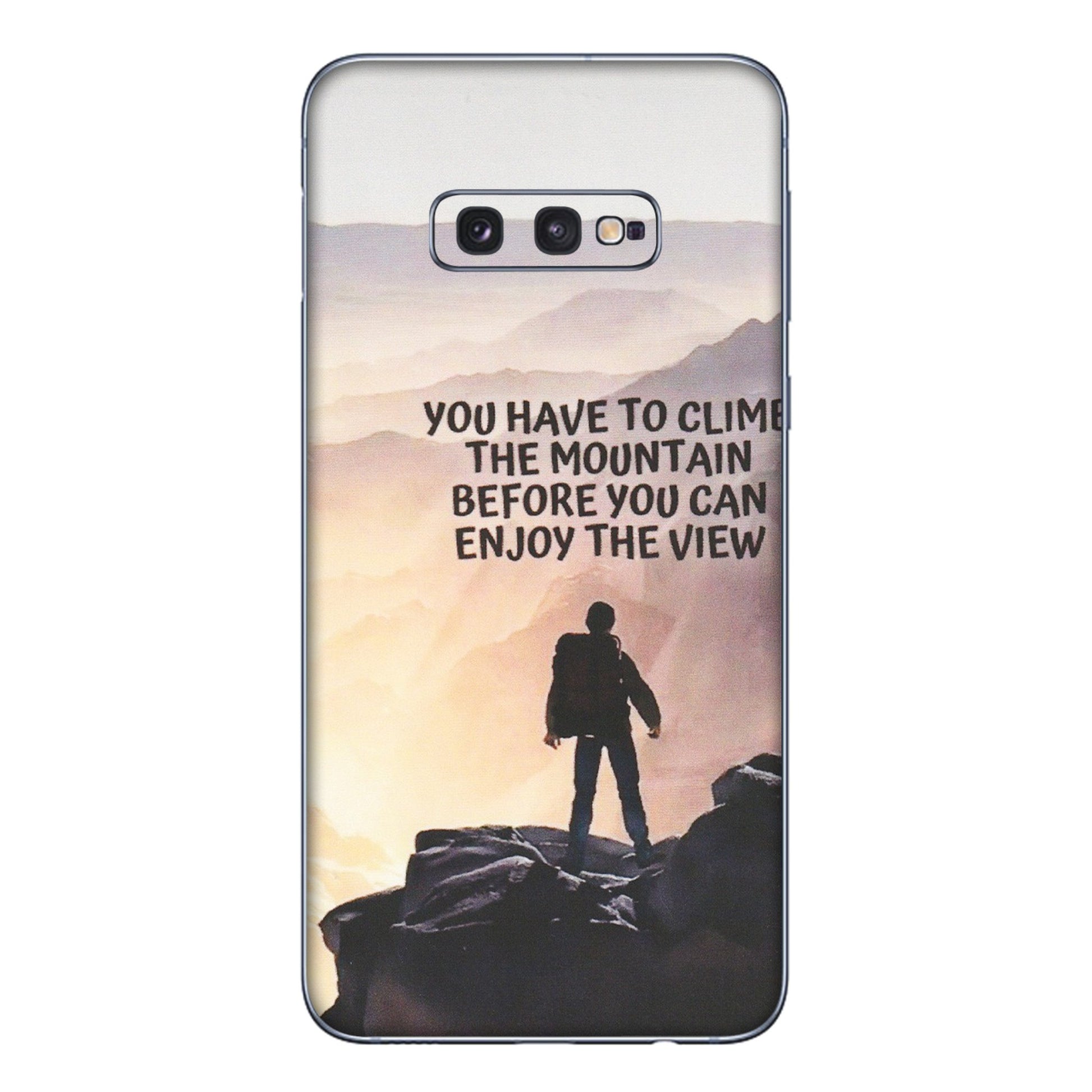 Samsung A/S Series Phone Skins (All Models) - Motivational Hiking Mountain - Matte Finish (M-28) Samsung Galaxy S10E