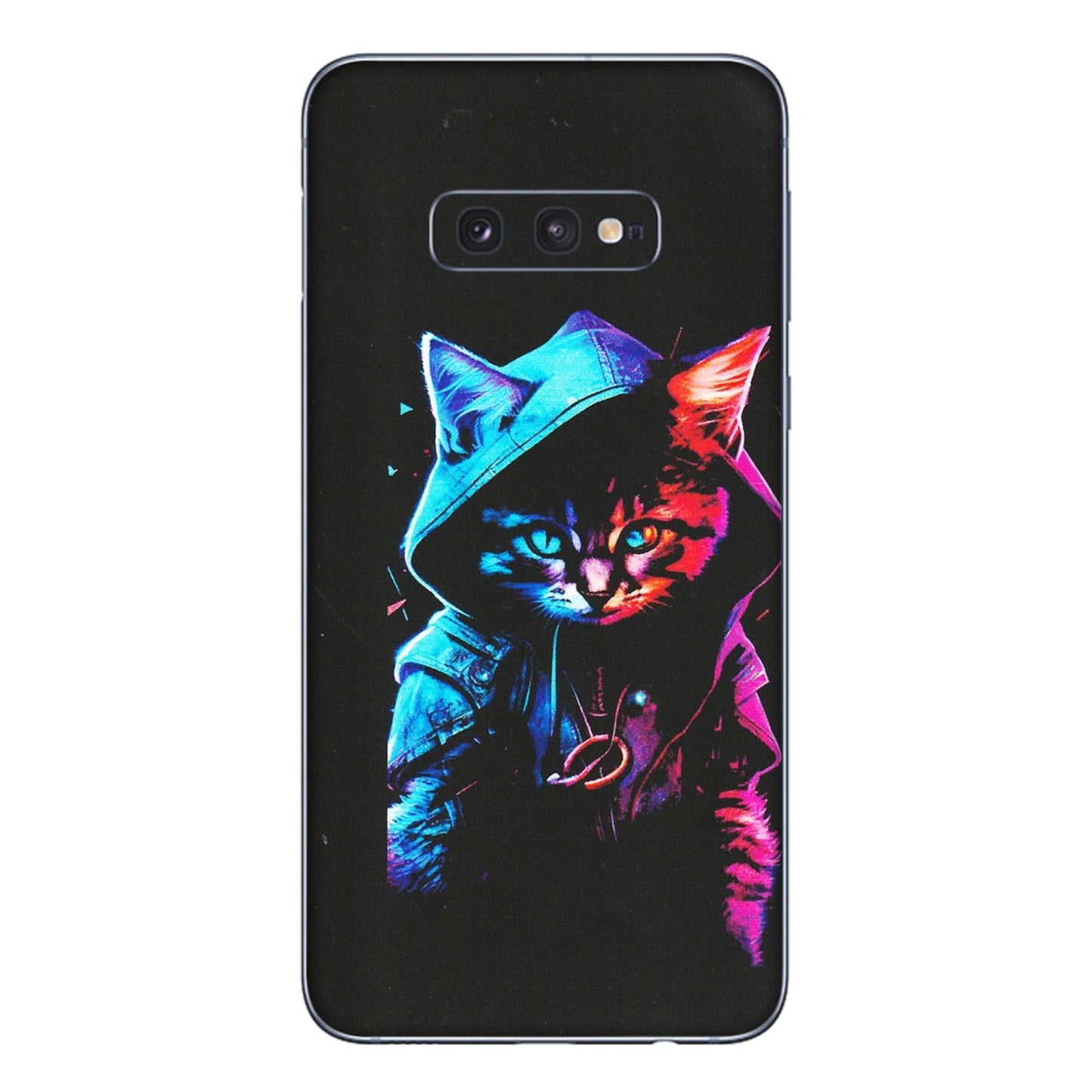 Samsung A/S Series Phone Skins (All Models) - Cyberpunk Cat - Matte Finish (M-45) Samsung Galaxy S10E