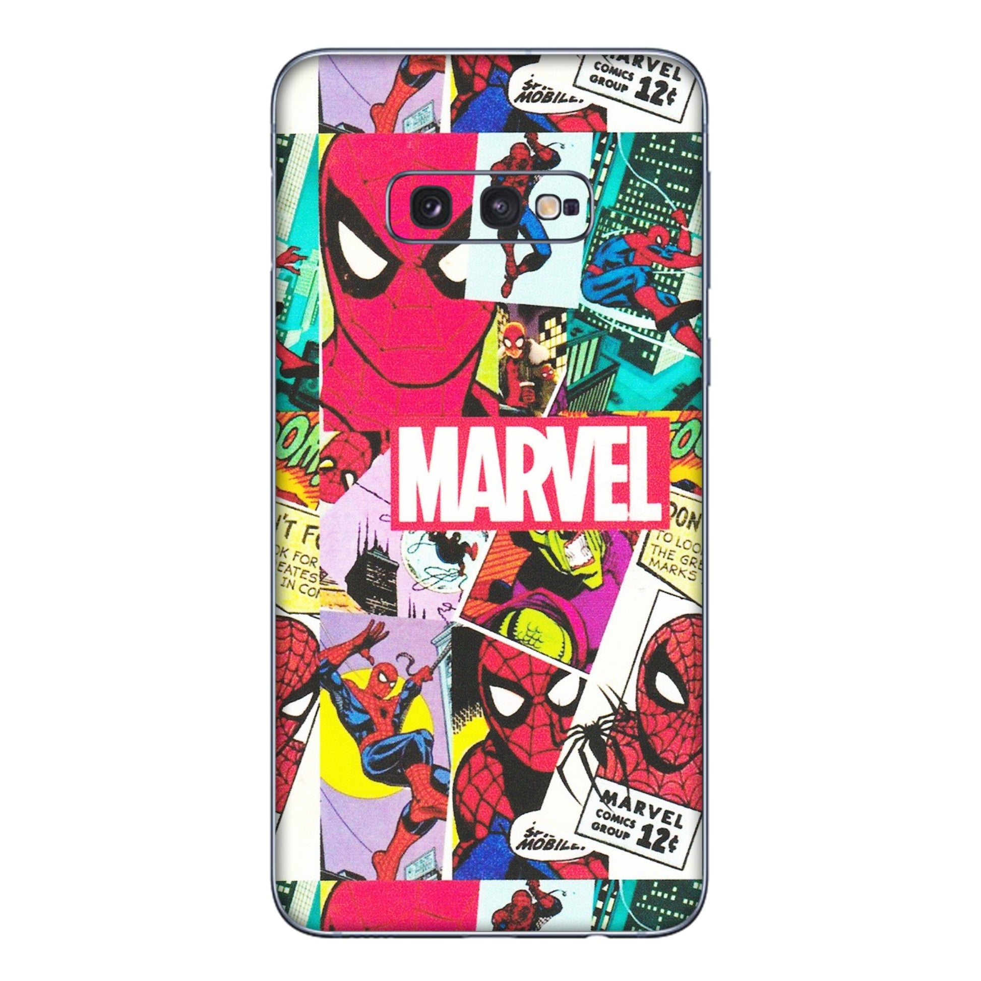 Samsung A/S Series Phone Skins (All Models) - Marvel Comic Spiderman Grafitti - Matte Finish (M-72) Samsung Galaxy S10E