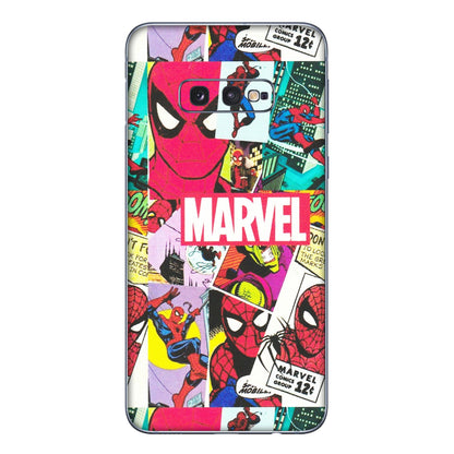Samsung A/S Series Phone Skins (All Models) - Marvel Comic Spiderman Grafitti - Matte Finish (M-72) Samsung Galaxy S10E