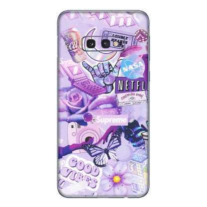 Samsung A/S Series Phone Skins (All Models) - Supreme Purple Magic - Matte Finish (M-88) Samsung Galaxy S10E