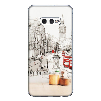 Samsung A/S Series Phone Skins (All Models) - London Street - Transparent Finish (T-02) Samsung Galaxy S10E