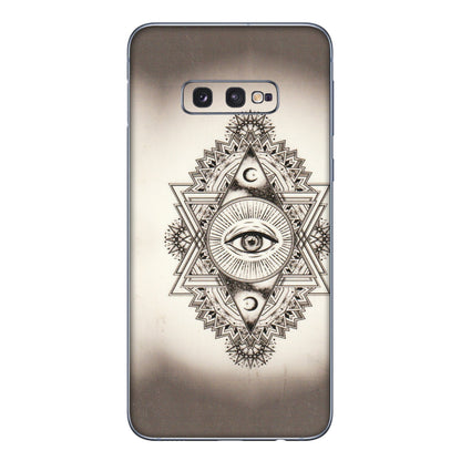 Samsung A/S Series Phone Skins (All Models) - Illuminati Great Eye - Transparent Finish (T-14) Samsung Galaxy S10E