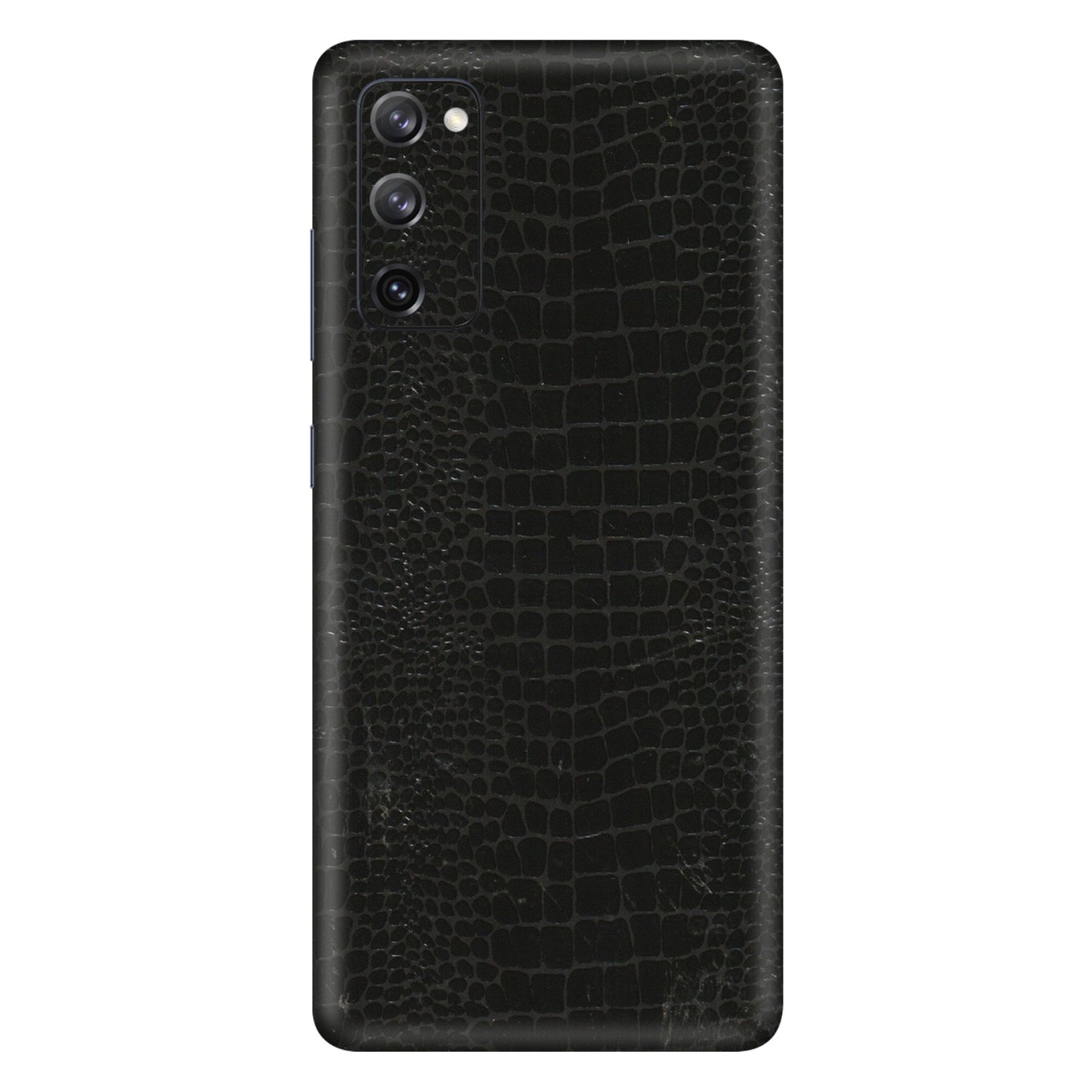 Samsung A/S Series Phone Skins (All Models) - Snake Leather Black - 3D Embossed Finish (L-107) Samsung Galaxy S20 FE