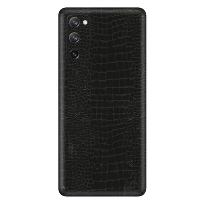 Samsung A/S Series Phone Skins (All Models) - Snake Leather Black - 3D Embossed Finish (L-107) Samsung Galaxy S20 FE
