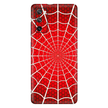 Samsung A/S Series Phone Skins (All Models) - Classic Spidey Web - 3D Embossed Finish (L-115) Samsung Galaxy S20 FE