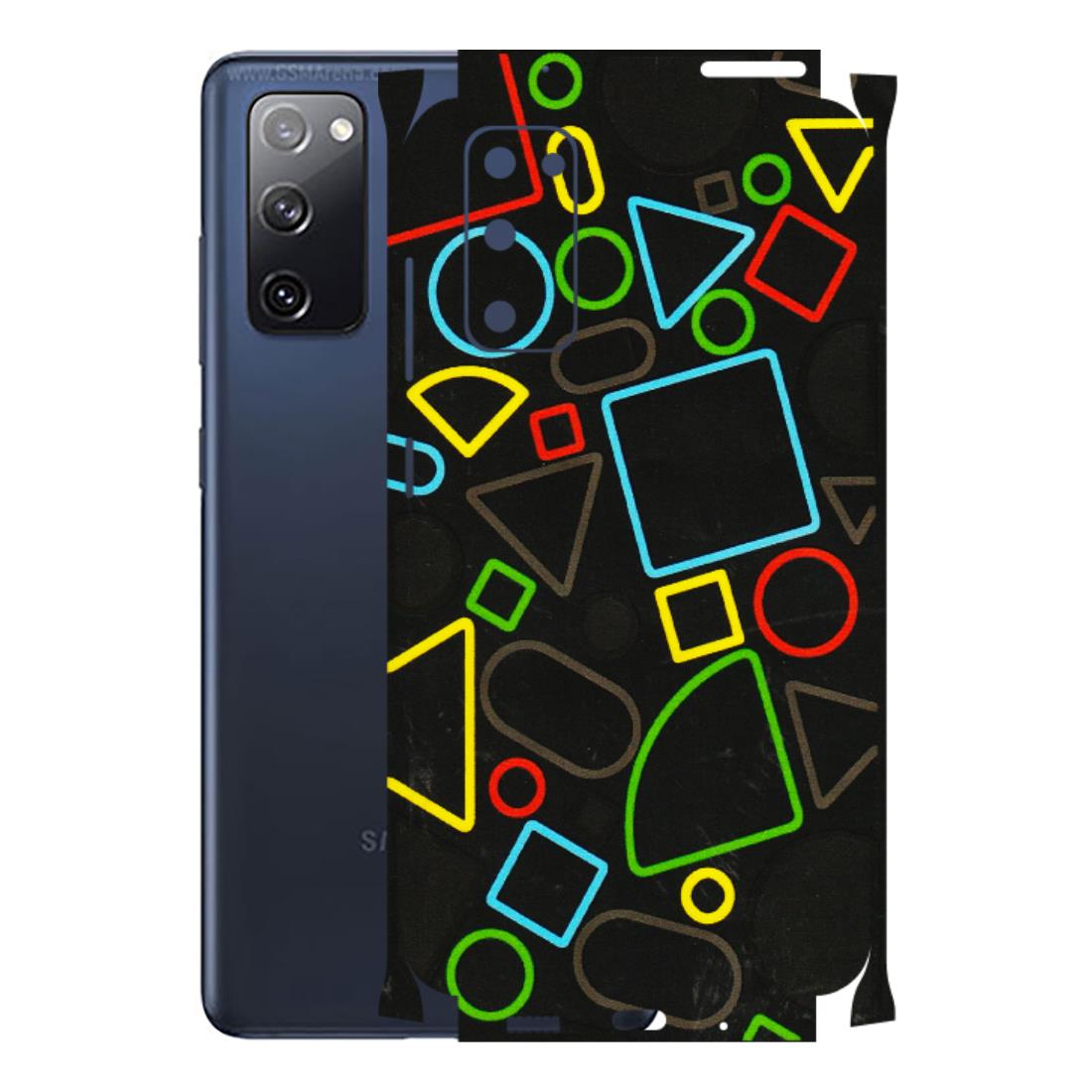 Samsung A/S Series Phone Skins (All Models) - Black Shapes - 3D Embossed Finish (L-131) Samsung Galaxy S20 FE