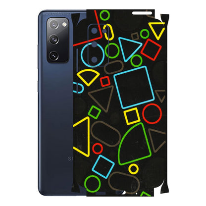 Samsung A/S Series Phone Skins (All Models) - Black Shapes - 3D Embossed Finish (L-131) Samsung Galaxy S20 FE