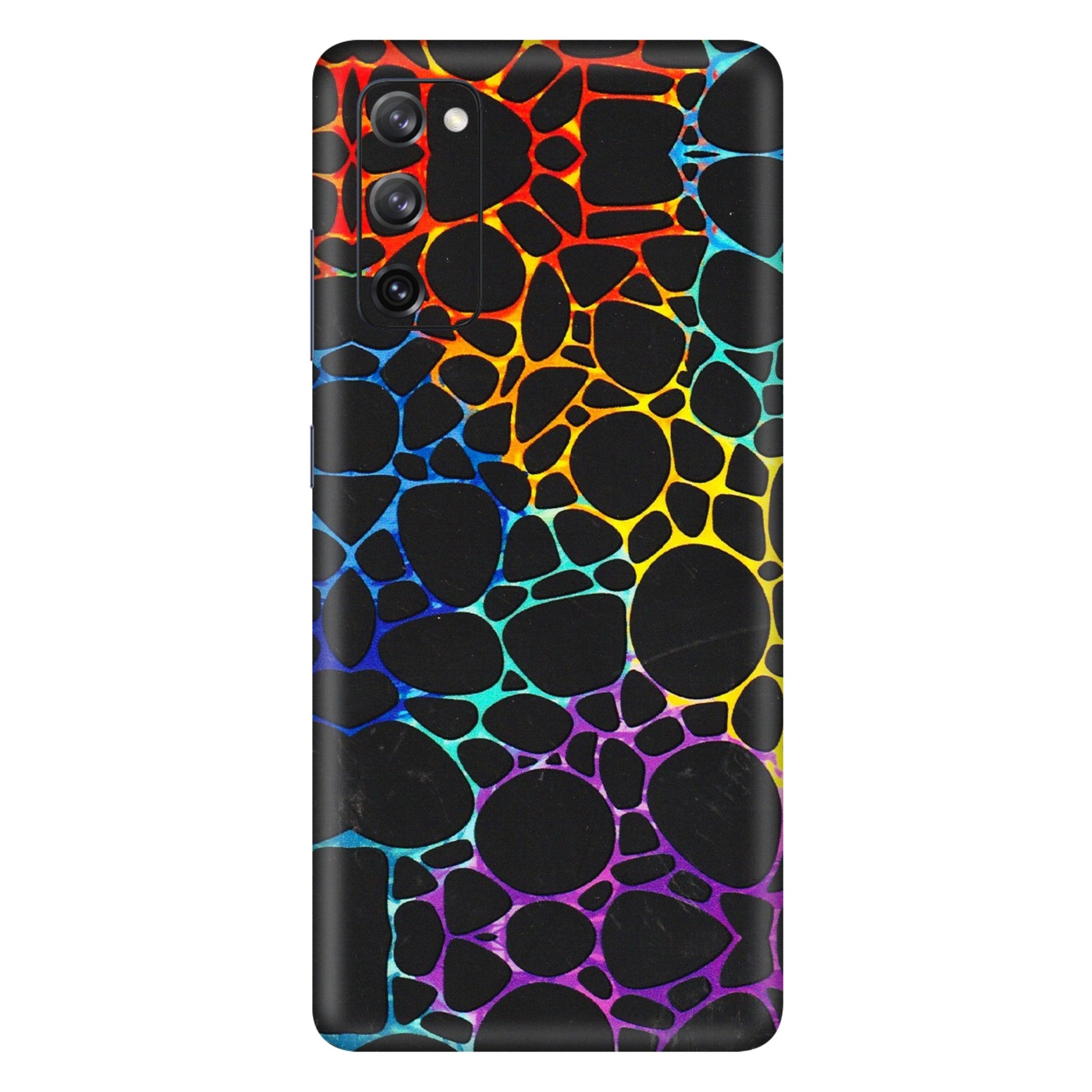Samsung A/S Series Phone Skins (All Models) - Abstract Art MultiColour - 3D Embossed Finish (L-133) Samsung Galaxy S20 FE