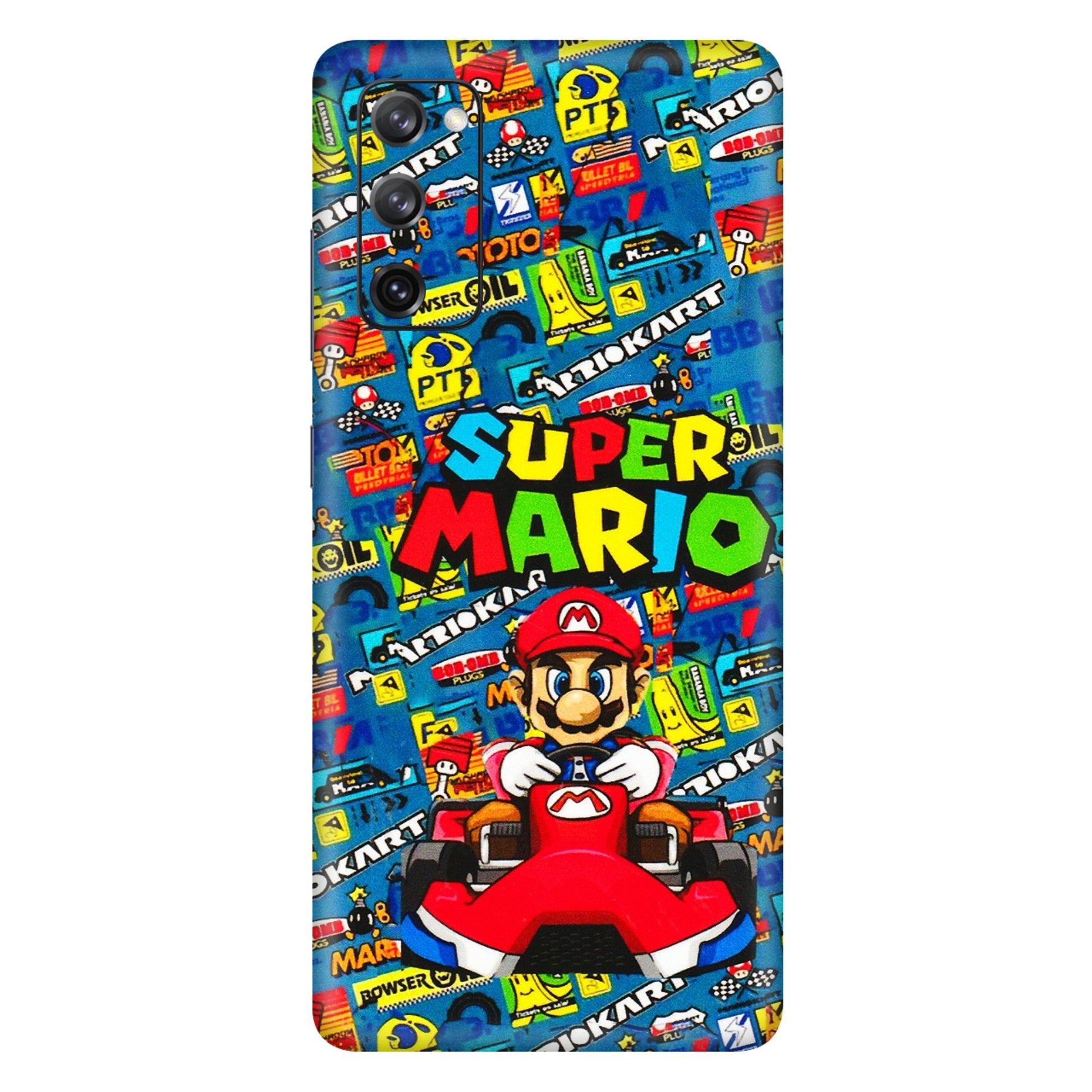 Samsung A/S Series Phone Skins (All Models) - Super Mario Kart - 3D Embossed Finish (L-140) Samsung Galaxy S20 FE