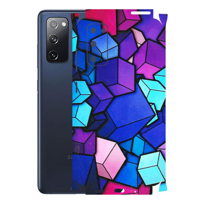 Samsung A/S Series Phone Skins (All Models) - Cube Doodle - 3D Embossed Finish (L-141) Samsung Galaxy S20 FE