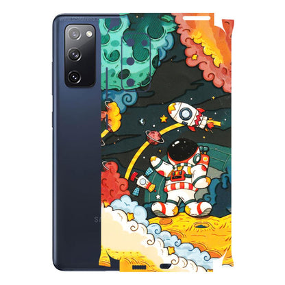 Samsung A/S Series Phone Skins (All Models) - Astronauts & Spaceship - 3D Embossed Finish (L-145) Samsung Galaxy S20 FE