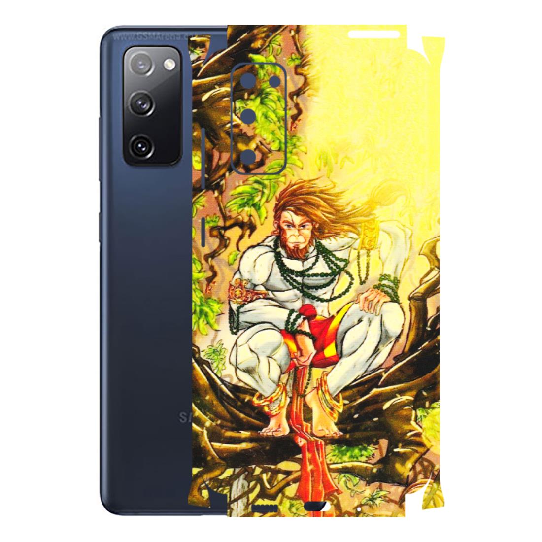 Samsung A/S Series Phone Skins (All Models) - Lord Hanuman - 3D Embossed Finish (L-152) Samsung Galaxy S20 FE