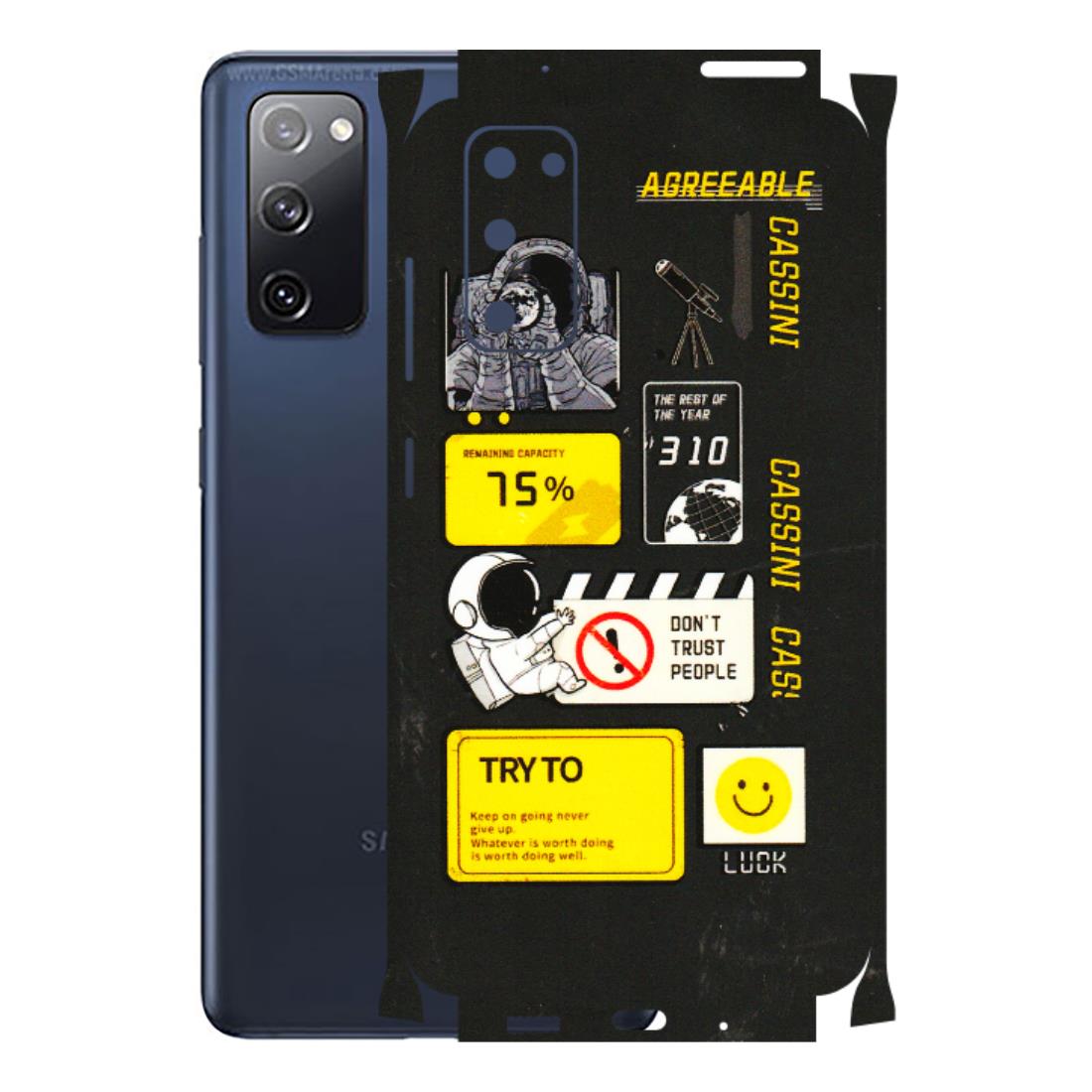 Samsung A/S Series Phone Skins (All Models) - Black Cassini - 3D Embossed Finish (L-161) Samsung Galaxy S20 FE