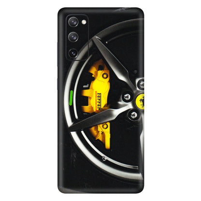 Samsung A/S Series Phone Skins (All Models) - Ferrari Wheel Alloy - 3D Embossed Finish (L-173) Samsung Galaxy S20 FE