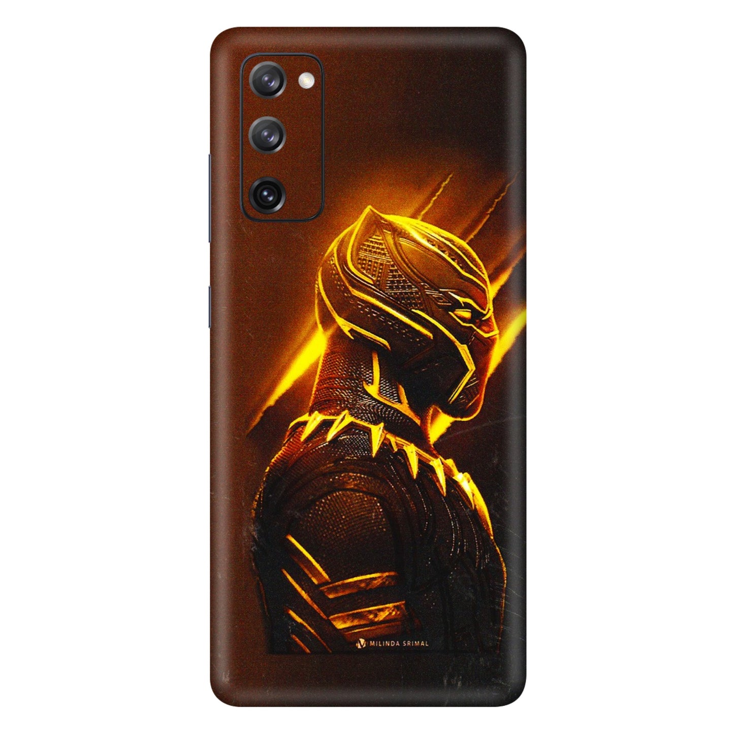 Samsung A/S Series Phone Skins (All Models) - Gold Black Panther - 3D Embossed Finish (L-181) Samsung Galaxy S20 FE