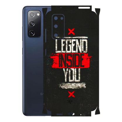 Samsung A/S Series Phone Skins (All Models) - Legend Inside You - 3D Embossed Finish (L-186) Samsung Galaxy S20 FE