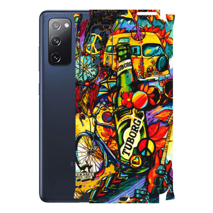 Samsung A/S Series Phone Skins (All Models) - Cool Beer Bottle - 3D Embossed Finish (L-193) Samsung Galaxy S20 FE
