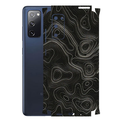 Samsung A/S Series Phone Skins (All Models) - Black Swirl - 3D Embossed Finish (L-196) Samsung Galaxy S20 FE