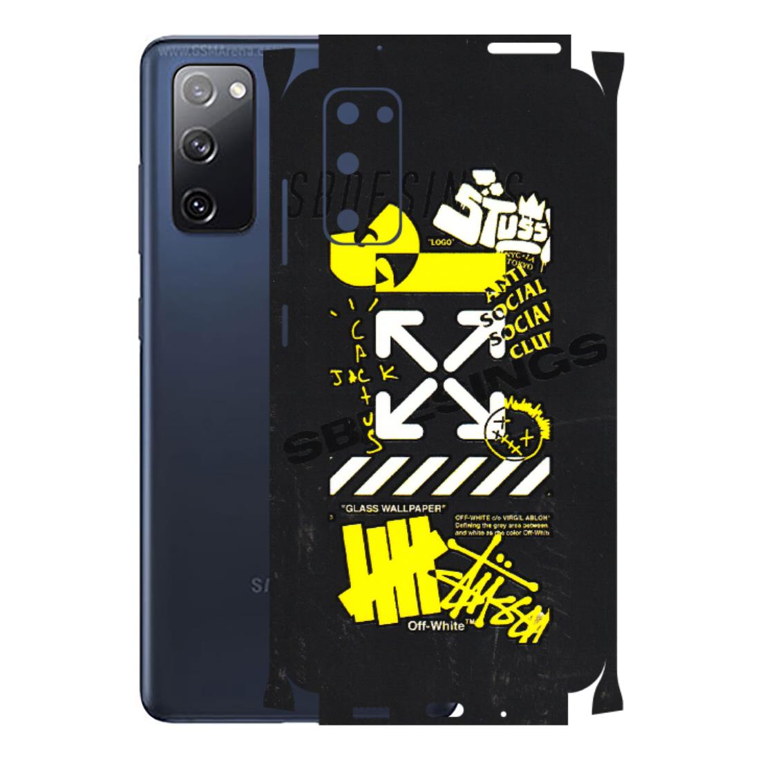 Samsung A/S Series Phone Skins (All Models) - Anti Social Graffiti - 3D Embossed Finish (L-198) Samsung Galaxy S20 FE