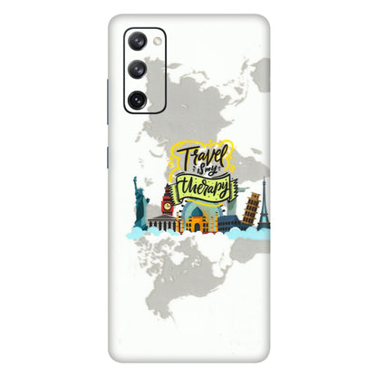 Samsung A/S Series Phone Skins (All Models) - Travel Therapy - 3D Embossed Finish (L-199) Samsung Galaxy S20 FE