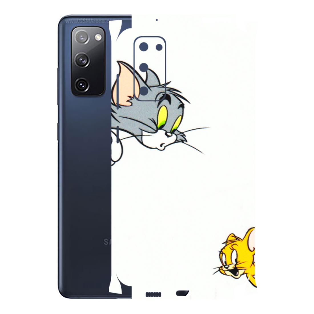 Samsung A/S Series Phone Skins (All Models) - Cute Tom And Jerry - 3D Embossed Finish (L-220) Samsung Galaxy S20 FE