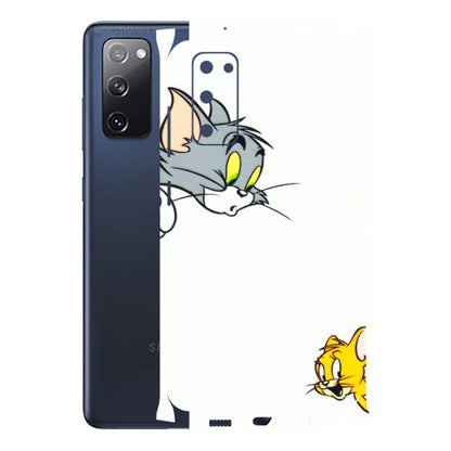 Samsung A/S Series Phone Skins (All Models) - Cute Tom And Jerry - 3D Embossed Finish (L-220) Samsung Galaxy S20 FE