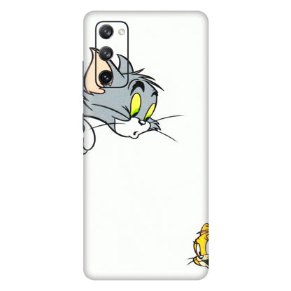 Samsung A/S Series Phone Skins (All Models) - Cute Tom And Jerry - 3D Embossed Finish (L-220) Samsung Galaxy S20 FE