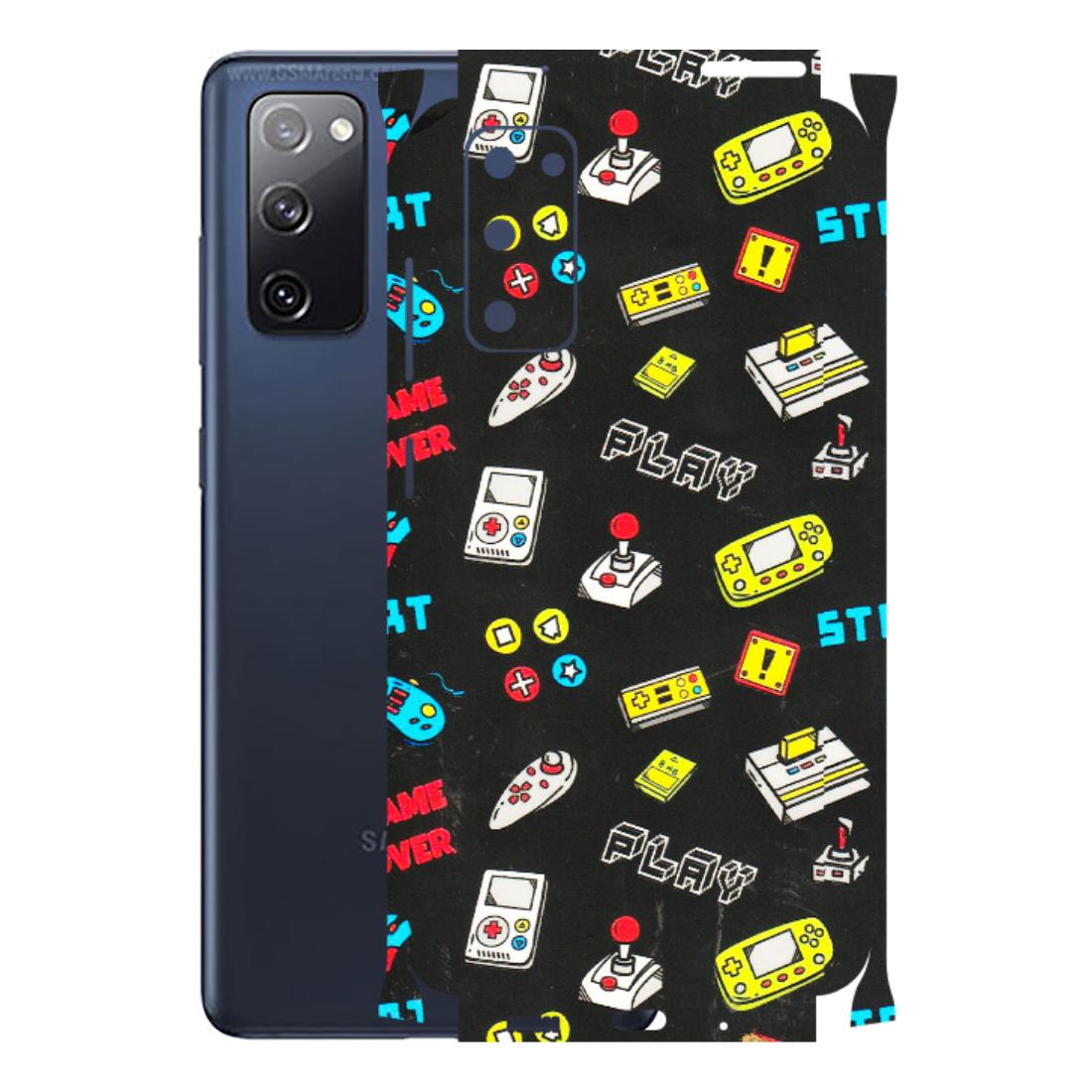 Samsung A/S Series Phone Skins (All Models) - Gaming Doodles - 3D Embossed Finish (L-224) Samsung Galaxy S20 FE