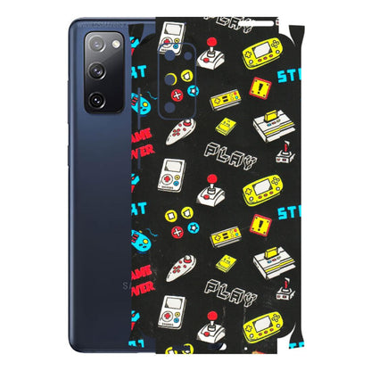 Samsung A/S Series Phone Skins (All Models) - Gaming Doodles - 3D Embossed Finish (L-224) Samsung Galaxy S20 FE