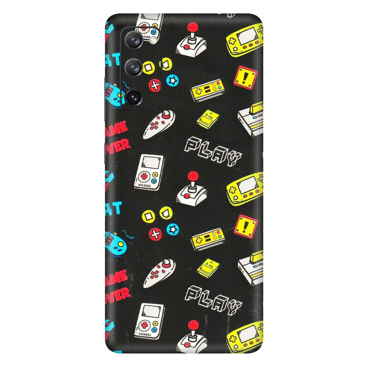 Samsung A/S Series Phone Skins (All Models) - Gaming Doodles - 3D Embossed Finish (L-224) Samsung Galaxy S20 FE