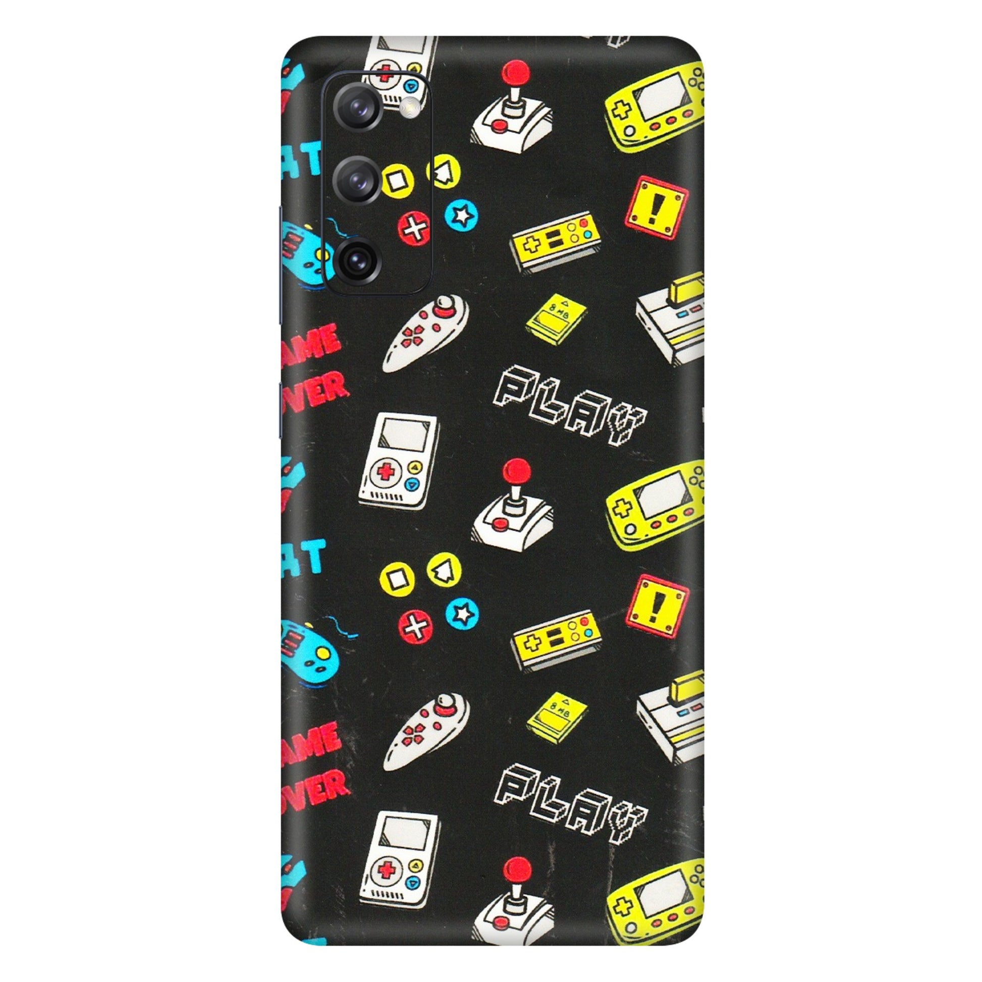 Samsung A/S Series Phone Skins (All Models) - Gaming Doodles - 3D Embossed Finish (L-224) Samsung Galaxy S20 FE