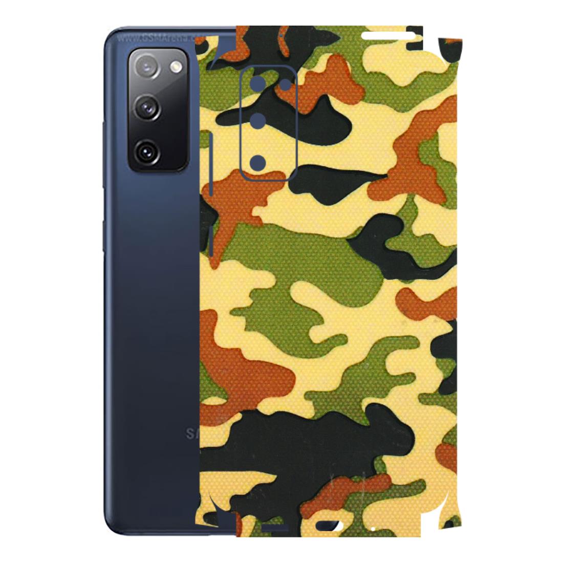 Samsung A/S Series Phone Skins (All Models) - Indian Military - 3D Embossed Finish (L-234) Samsung Galaxy S20 FE