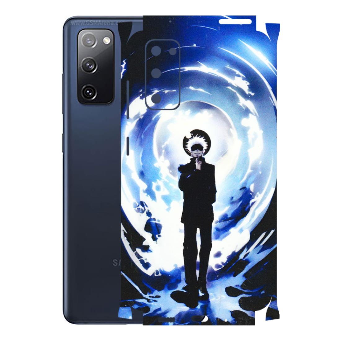 Samsung A/S Series Phone Skins (All Models) - Satoru Gojo Dark Blue - 3D Embossed Finish (L-235) Samsung Galaxy S20 FE