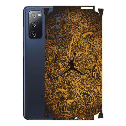 Samsung A/S Series Phone Skins (All Models) - Premium Gold Basketball Player - 3D Embossed Finish (L-236) Samsung Galaxy S20 FE