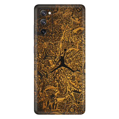 Samsung A/S Series Phone Skins (All Models) - Premium Gold Basketball Player - 3D Embossed Finish (L-236) Samsung Galaxy S20 FE